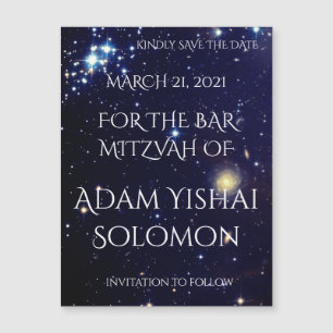 Carte Magnétique Galaxies Magnetic Save Date Card