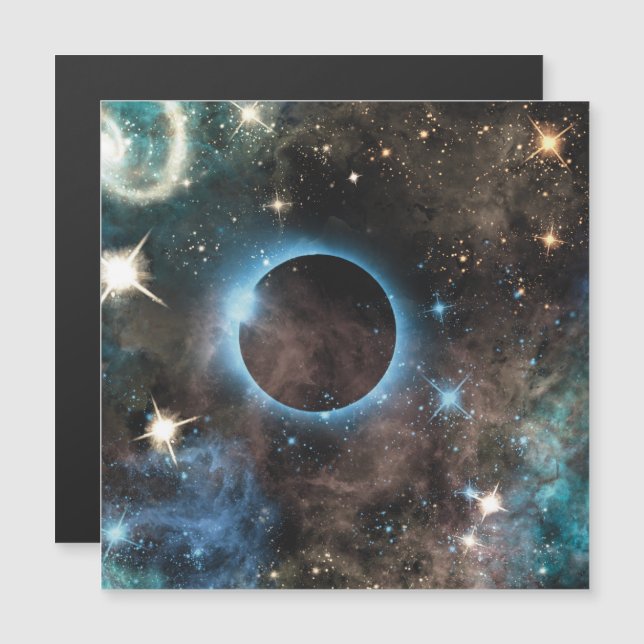 Carte Magnétique Galaxy Nebula Planet Hubble Télescope Photographie (Devant / Derrière)