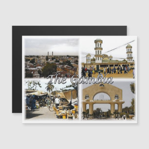 Carte Magnétique Gambie - Mosaïque -