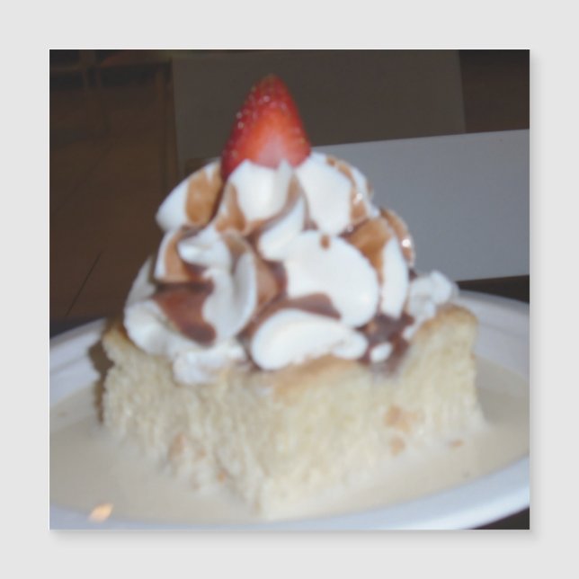 Carte Magnétique Gâteau de Tres Leches (Devant)