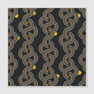 Carte Magnétique Geo Stripe : Design Vintage tendance