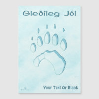 Gleðileg Jól - Empreinte de patte de l'ours polair