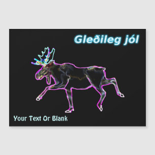 Carte Magnétique Gleðileg Jól - Oie électrique