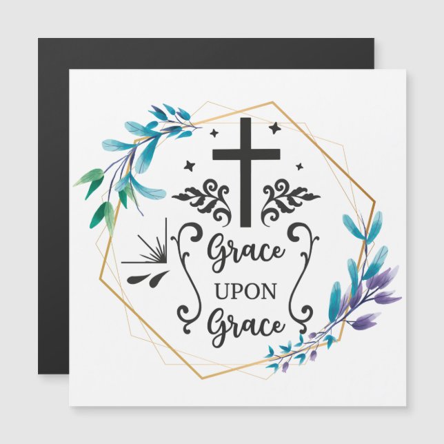 Carte Magnétique Grace sur grâce (Devant / Derrière)