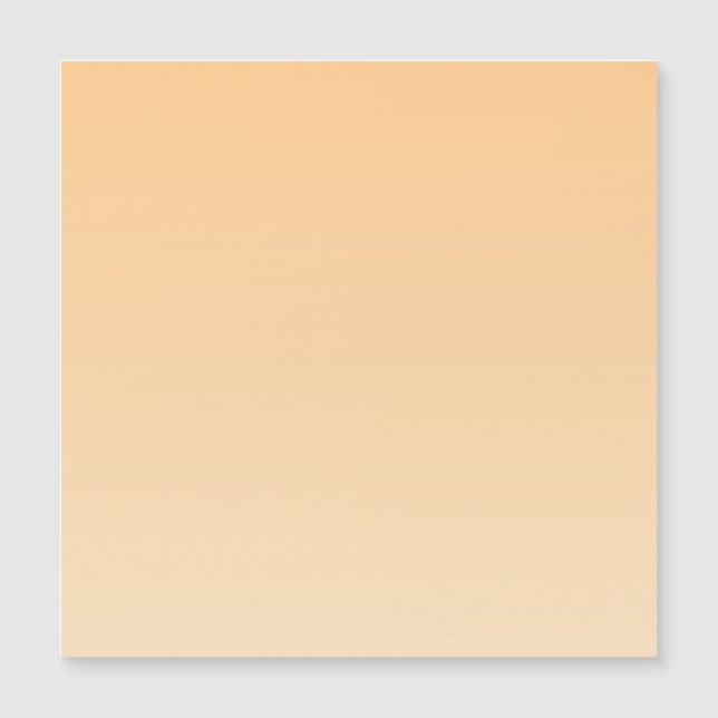 Carte Magnétique Gradient jaune clair et orange (Devant)