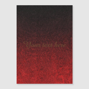 Carte Magnétique Gradient rouge et noir de Falln de parties