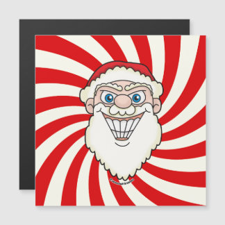 Carte Magnétique Graphiques tourbillonnants déjantés du Père Noël
