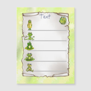 Carte Magnétique Grenouilles