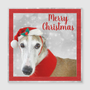 Carte Magnétique Greyhound Joyeux Noël