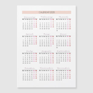 Carte Magnétique Grille souple 2025 avec points forts du week-end