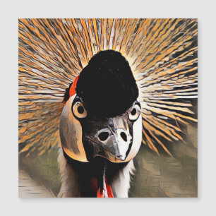 Carte Magnétique Grue ArtAnimal