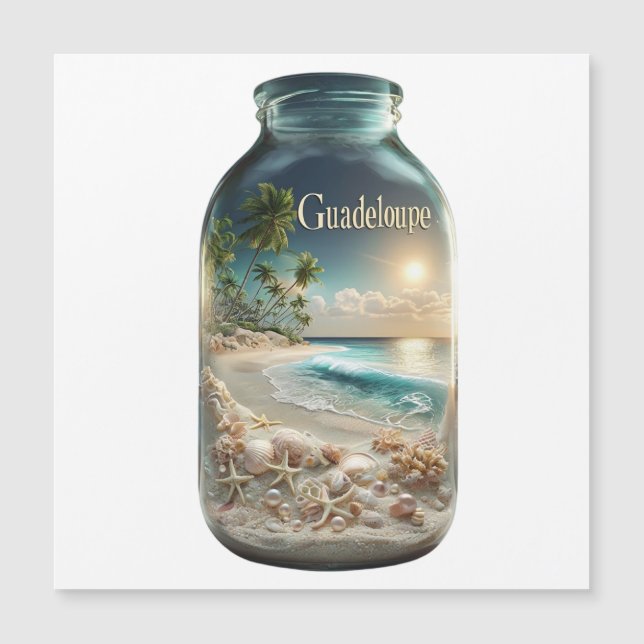 CARTE MAGNÉTIQUE GUADELOUPE (Devant)