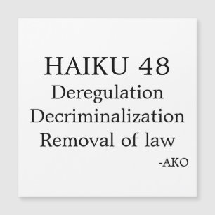 CARTE MAGNÉTIQUE HAIKU 48