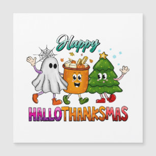 Carte Magnétique Hallothanksmas heureux