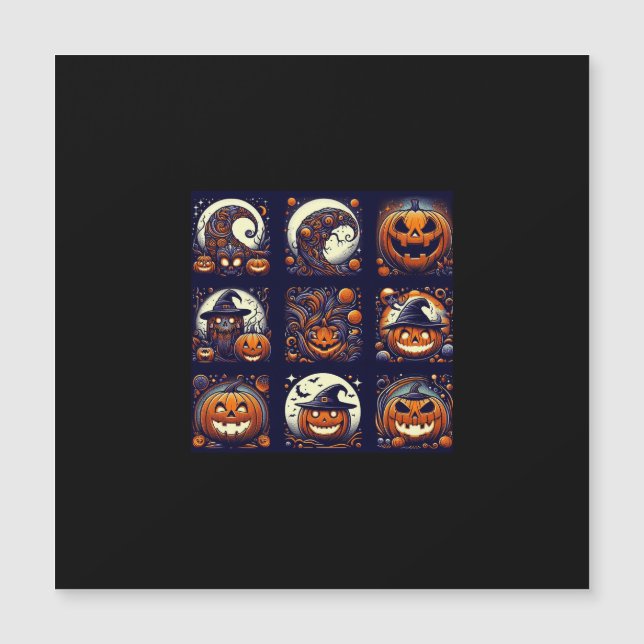 Carte magnétique Halloween (Devant)