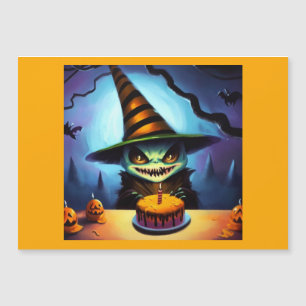 Carte Magnétique Halloween - Anniversaire 1