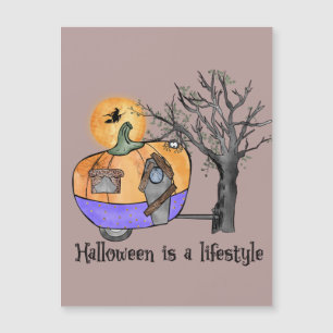 Carte Magnétique Halloween est un mode de vie   Camper   Remorque
