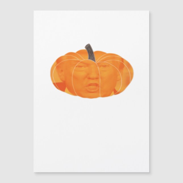 Carte Magnétique Halloween Trumpkin extra classique (Devant)