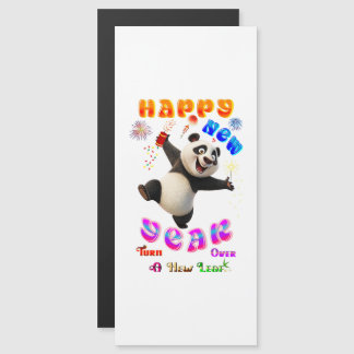 Carte Magnétique Happy New Year Turn Over A New Leaf