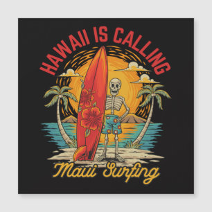 Carte Magnétique Hawaii Appelle Maui Surfant les Vibrations de l'Îl