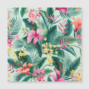 Carte Magnétique Hibiscus tropicaux : Motif Floral sans joint
