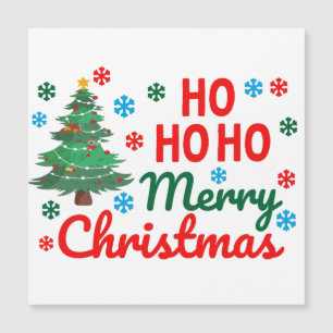 CARTE MAGNÉTIQUE HO HO HO JOYEUX NOËL