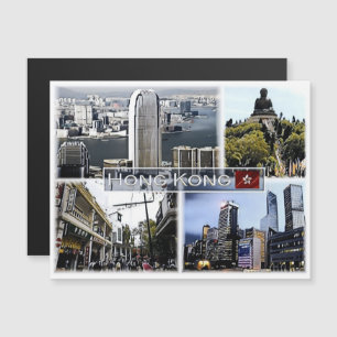 Carte Magnétique Hong Kong - Mosaïque -