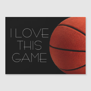 Carte Magnétique I Love Basketball Close Up