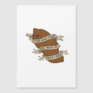 Carte Magnétique I Yam What I Yam Classic Citation Drôle