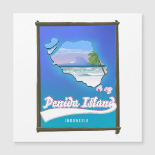 Carte Magnétique Île de Penida Indonésie