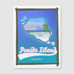 Carte Magnétique Île de Penida Indonésie
