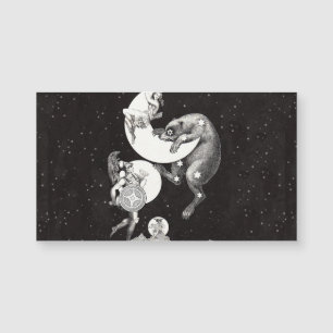 Carte Magnétique Illustration de la nuit divine de l'univers du cie