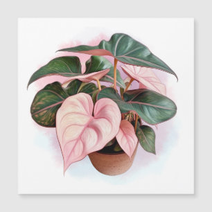 Carte Magnétique Illustration de la princesse rose Philodendron