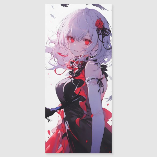 Carte Magnétique Imaginaire fille Anime (Devant)