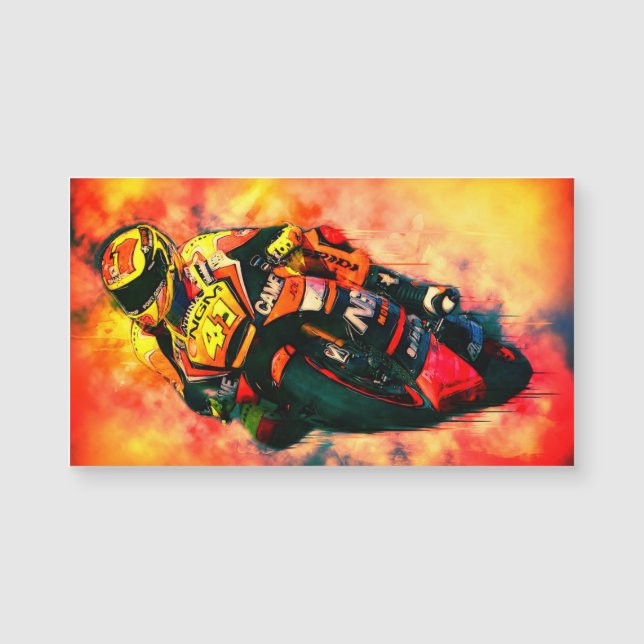 Carte Magnétique Imán moto gp (Devant)