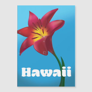 Carte Magnétique Imprimé Hawaï Flower Travel