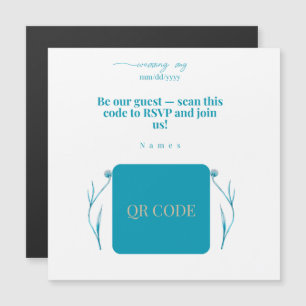 Carte Magnétique  Invitation de Mariage Aimantée Q