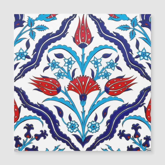 Carte magnétique Iznik Tiles (Devant)