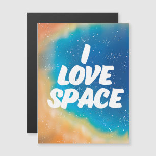 Carte Magnétique J'aime l'espace