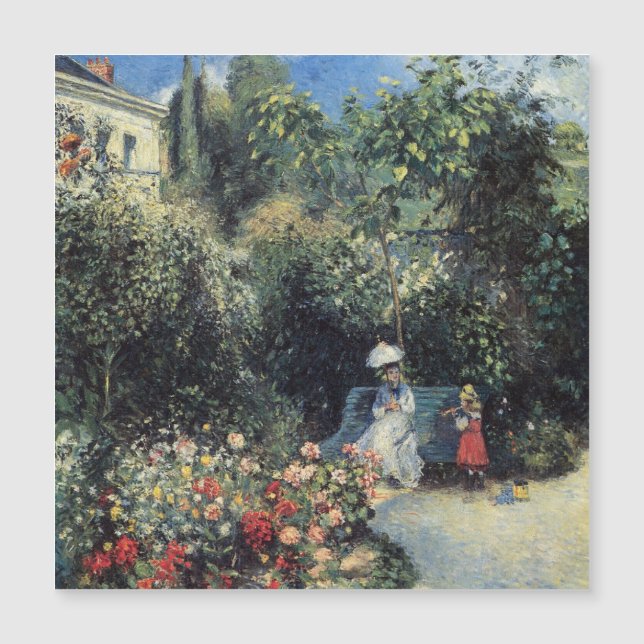 Carte Magnétique Jardin Pontoise Camille Pissarro (Devant)