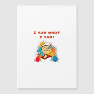 Carte Magnétique Je suis ce que je suis Patate douce Paresseux de T