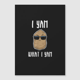 Carte Magnétique Je suis un igname, ce que je suis un igname, drôle