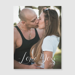 Carte Magnétique Je t'aime, couple amoureux