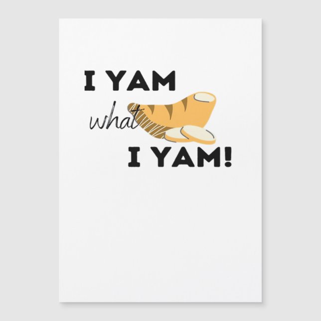 Carte Magnétique Je Yam Ce Que Je Yam ! Classique (Devant)
