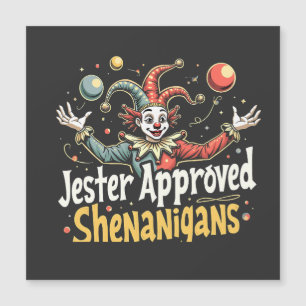 Carte Magnétique Jester Approuvé Shenanigans Circus Clown