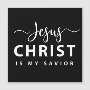 Carte Magnétique Jésus Christ est mon Sauveur