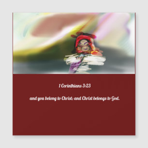 Carte Magnétique Jésus ici