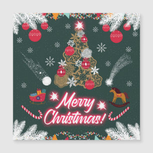 Carte Magnétique Joie Éternelle de Noël