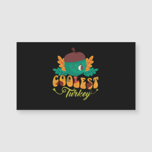 Carte Magnétique jour d'action de grâce de la chute de dinde la plu