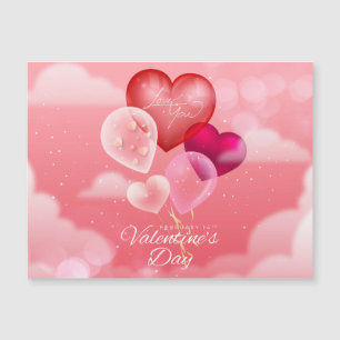 Carte Magnétique Jour des Valentines, Je T'Aime